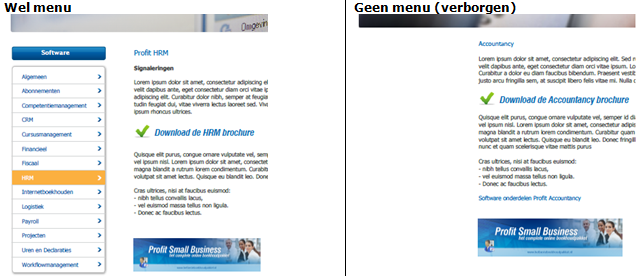 2G_Menu-item verbergen