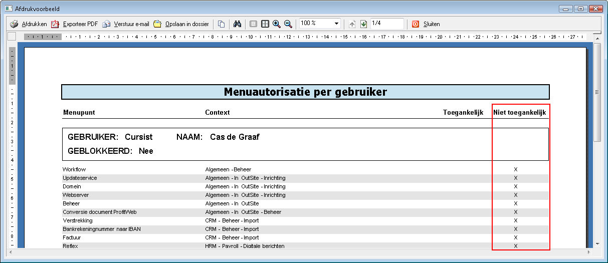 App_Autorisatie bijwerken na Update of Build (rapport)
