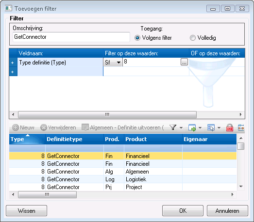 App_Conn GS Lokaal gebruiker toevoegen en autoriseren - menu