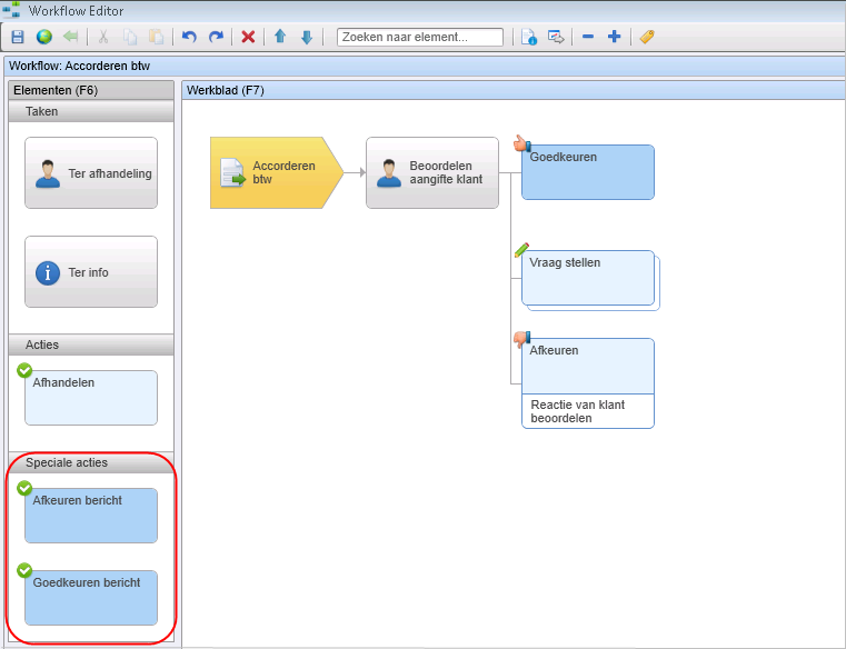 App_Ext Externe aangifte workflow inrichten