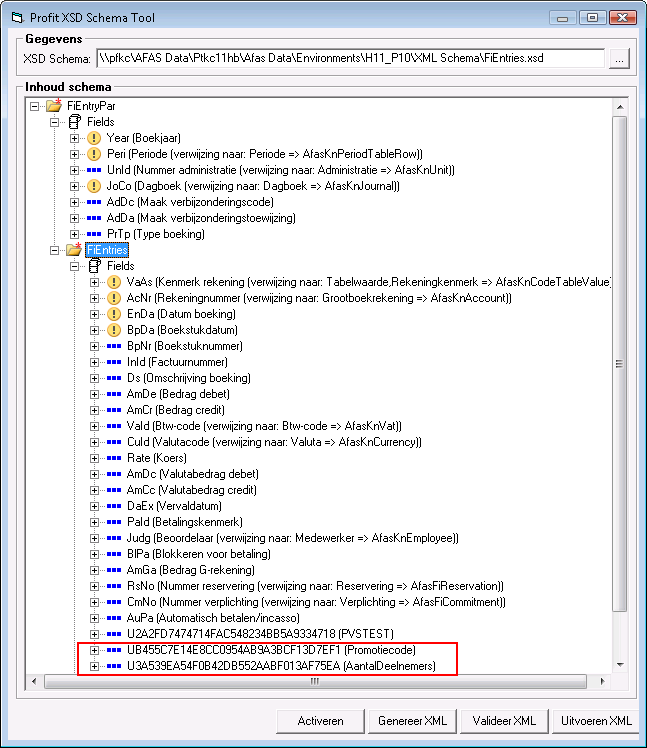 App_Vrije velden aanleveren via de UpdateConnector - XSD Schema Tool