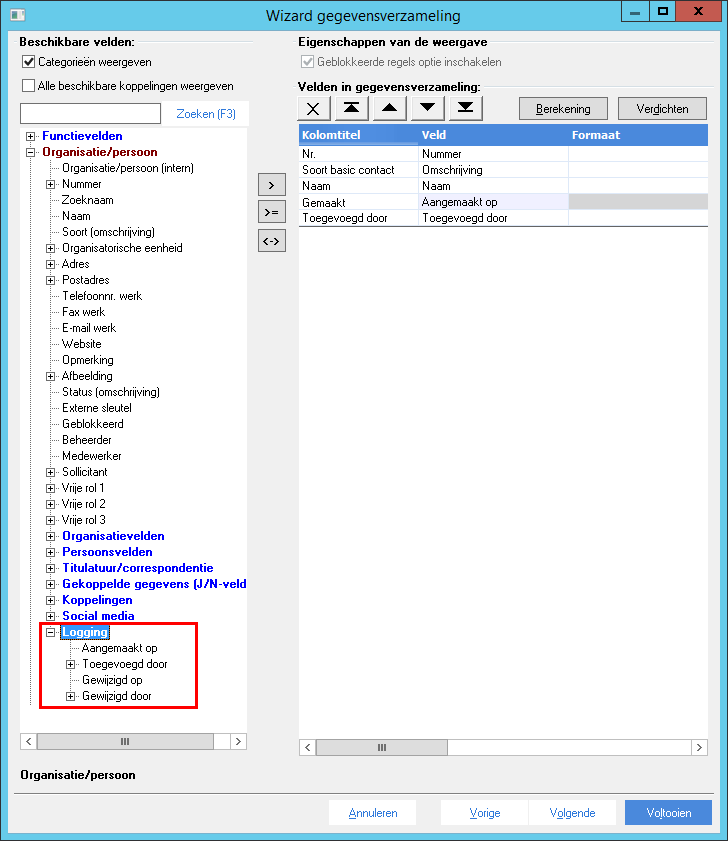 App_Conn TR Gewijzigde gegevens opvragen met een GetConnector