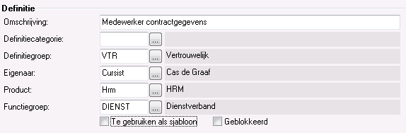 Data_Rapport toevoegen op basis van gegevensverzameling - Eigenschappen