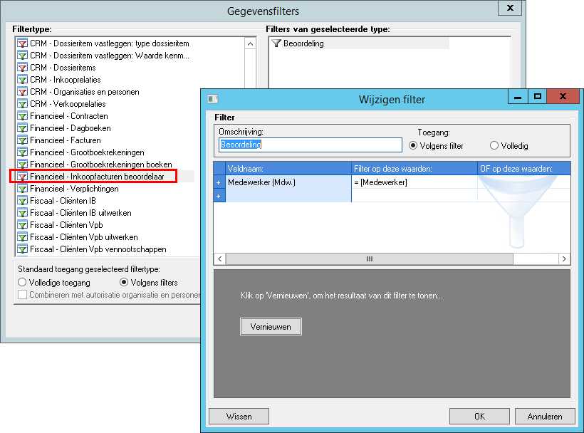 Fin_Autorisatiefilter facturen in omloop instellen (30)