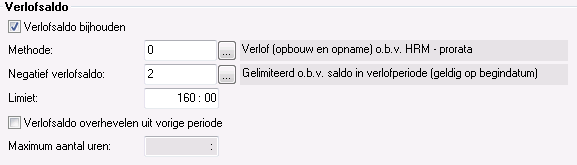 Hrm_Samengesteld verlof met negatief verlofsaldo inrichten (Type verlof toevoegen)