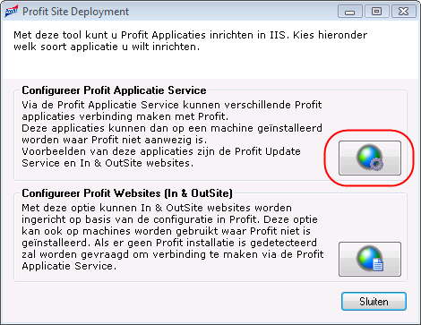 2G_Profit Applicatie Service installeren