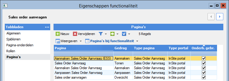 Ins_Type dossieritem aanpassen voor InSite - Dossieritem wijzigen