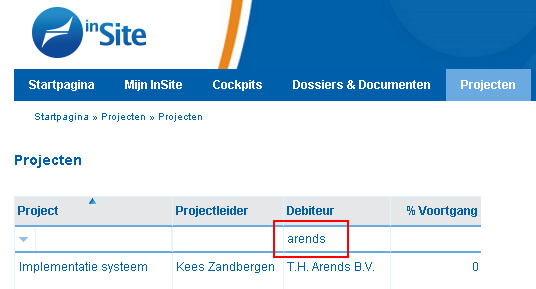 Ins_Projecten in InSite raadplegen (10)