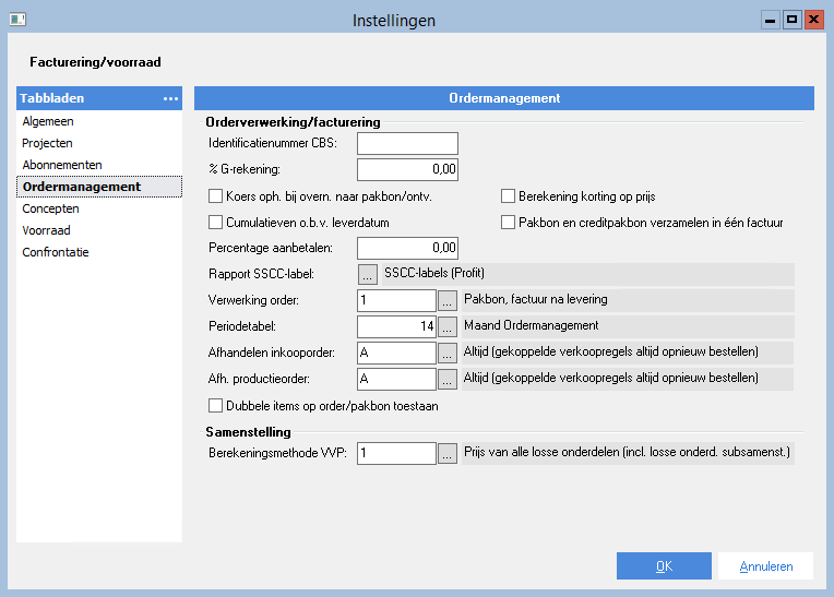 Purch_Instellen verwerking verkoopregel bij afhandelen inkooporder (10