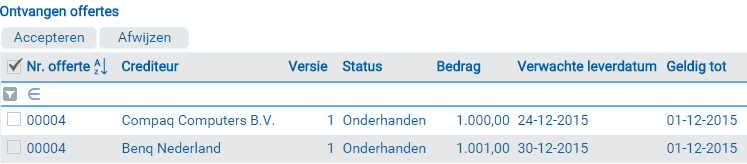 Purchs_Accepteren/afwijzen ontvangen inkoopoffertes (offerteaanvragen) (10