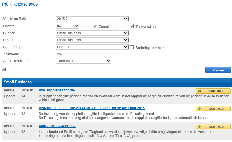 Str_Releasenote raadplegen - Select