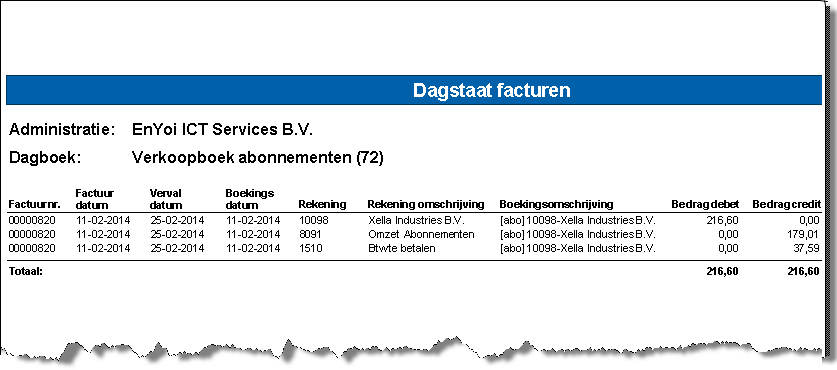 Sub_Gejournaliseerde abonnementsfacturen raadplegen